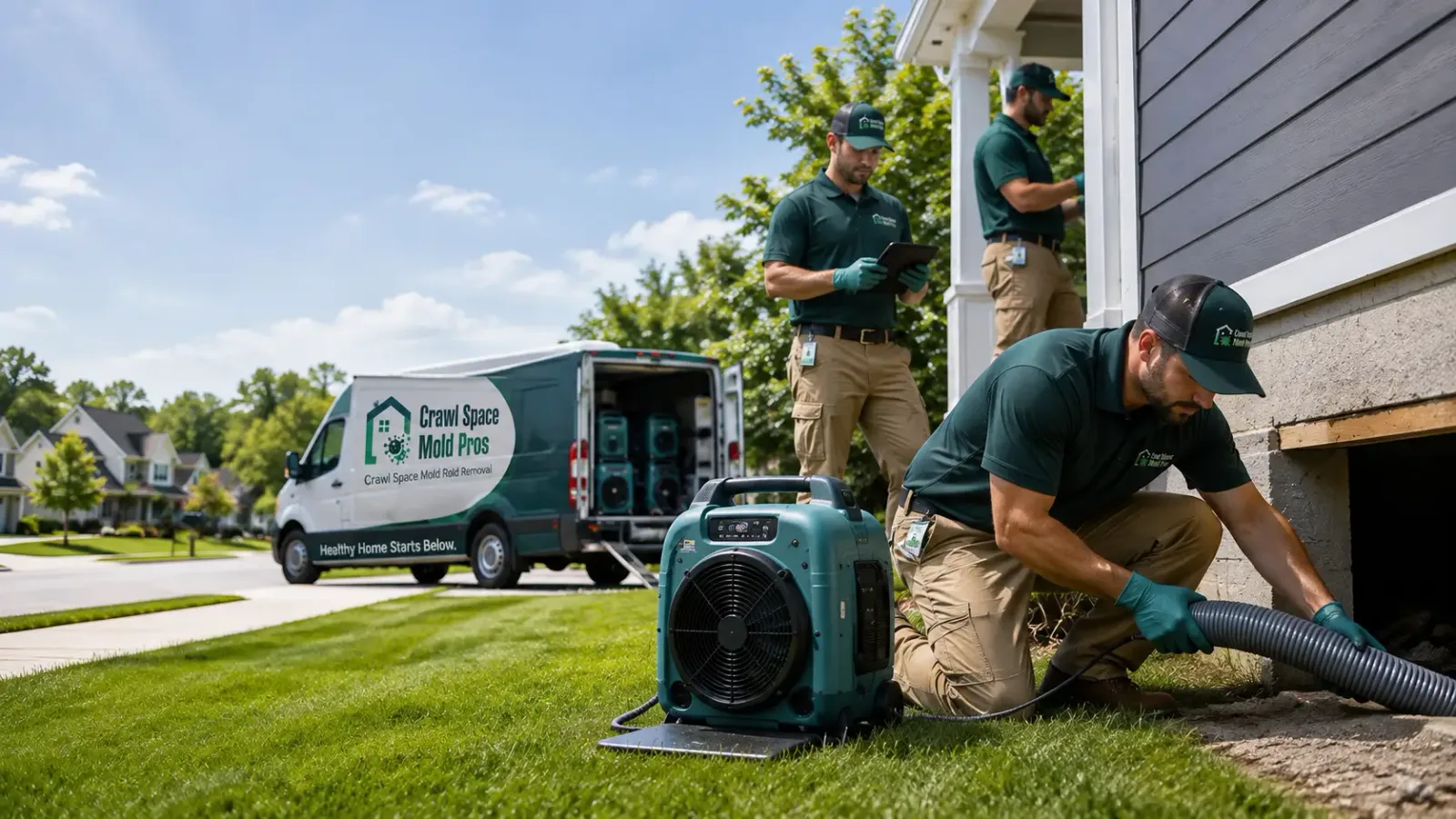 Crawl Space Mold Removal in Columbus, IN
